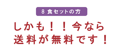 定期購入　8食は送料無料