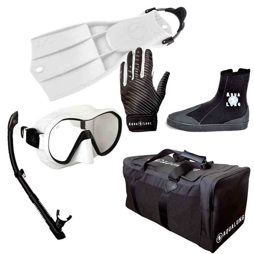 AQUALUNG（アクアラング）ダイビング軽器材6点セット