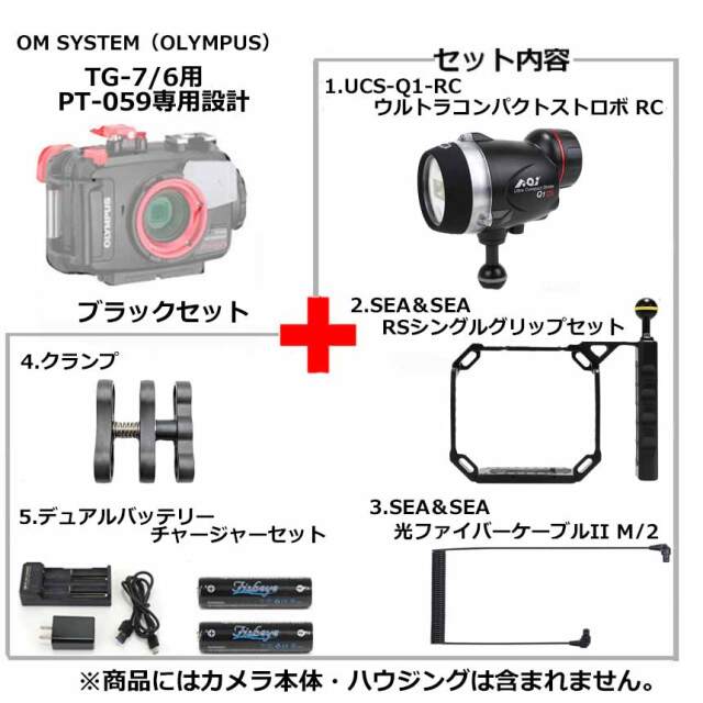 AOIストロボ（エーオーアイ）UCS-Q1-RC ウルトラコンパクトストロボ フレームセット