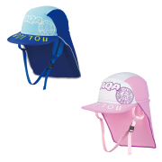 UVDRYフラップキャップキッズ　AQA（アクア）　KW-4468A　子供用帽子
