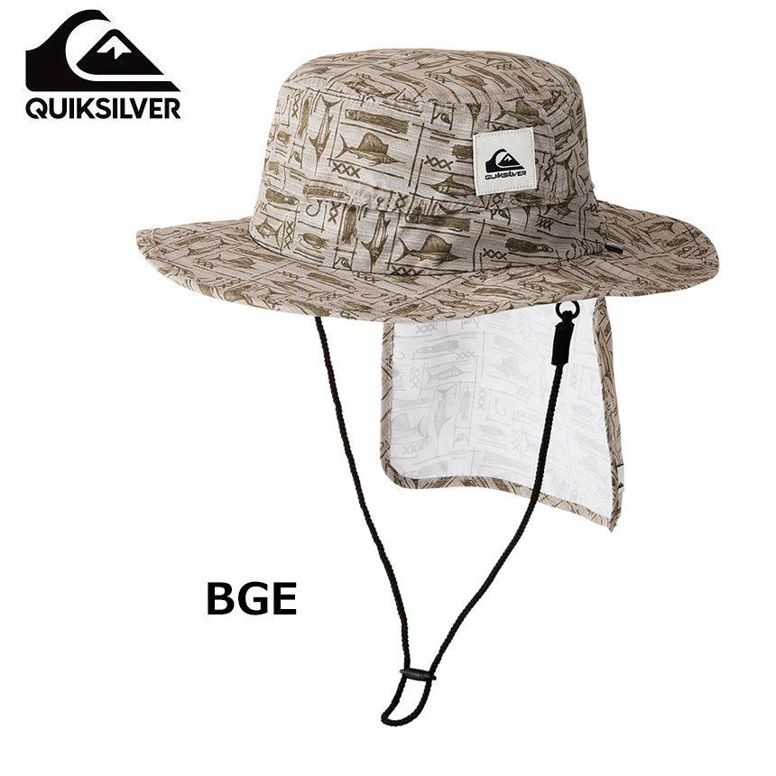 QUIKSILVER (クイックシルバー)大人用帽子日よけ対策サーフハットメンズ QSA221755