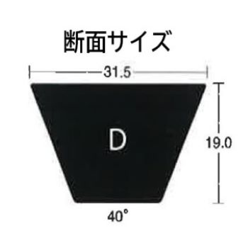 VベルトD断面