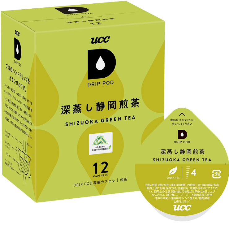 UCC DRIP POD ドリップポッド 深蒸し静岡煎茶 12個入