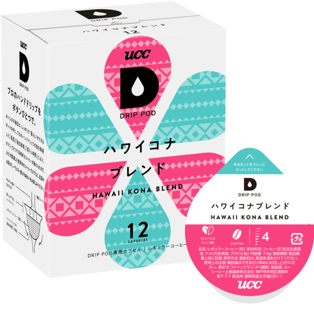 UCC DRIP POD ドリップポッド ハワイコナブレンド 12個入