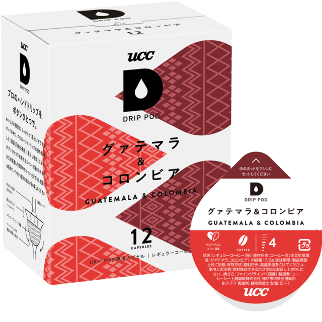UCC DRIP POD ドリップポッド グァテマラ＆コロンビア 12個入