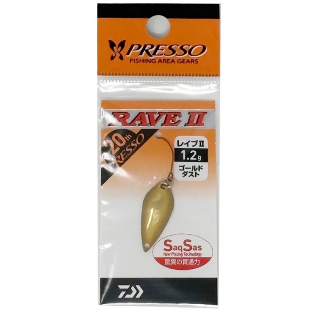 【在庫限り お買い得品】 ダイワ(Daiwa) プレッソ レイヴ2 1.2g ゴールドダスト【メール便可】