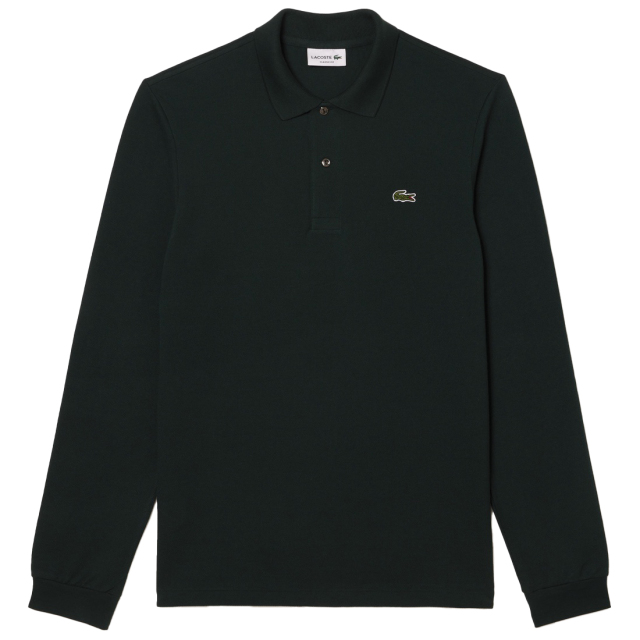 LACOSTE ラコステ オリジナルフィット 長袖 ポロシャツ L1312MJ-99/YZP ダークグリーン