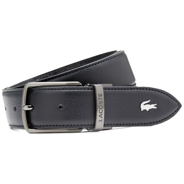 LACOSTE ラコステ スムース ワニ型 リバーシブルベルト RC0609J