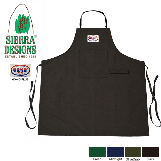 SIERRA DESIGNS シエラデザインズ 60/40 PLUS OUTDOOR APRON S2411【別注 アウトドア エプロン】
