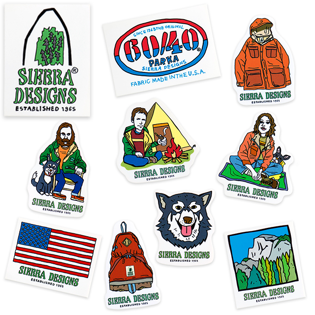 SIERRA DESIGNS シエラデザインズ POP  STICKER ステッカー【10枚セット】