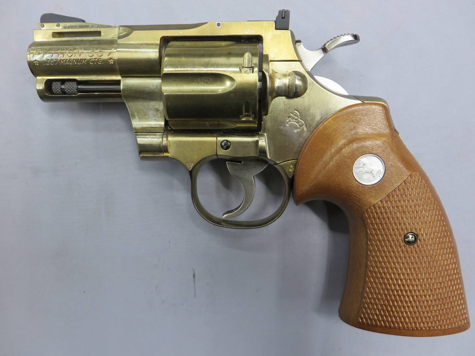 【コクサイ】ニュー コルト パイソン 2.5in 真鍮 SMG  金属モデルガン