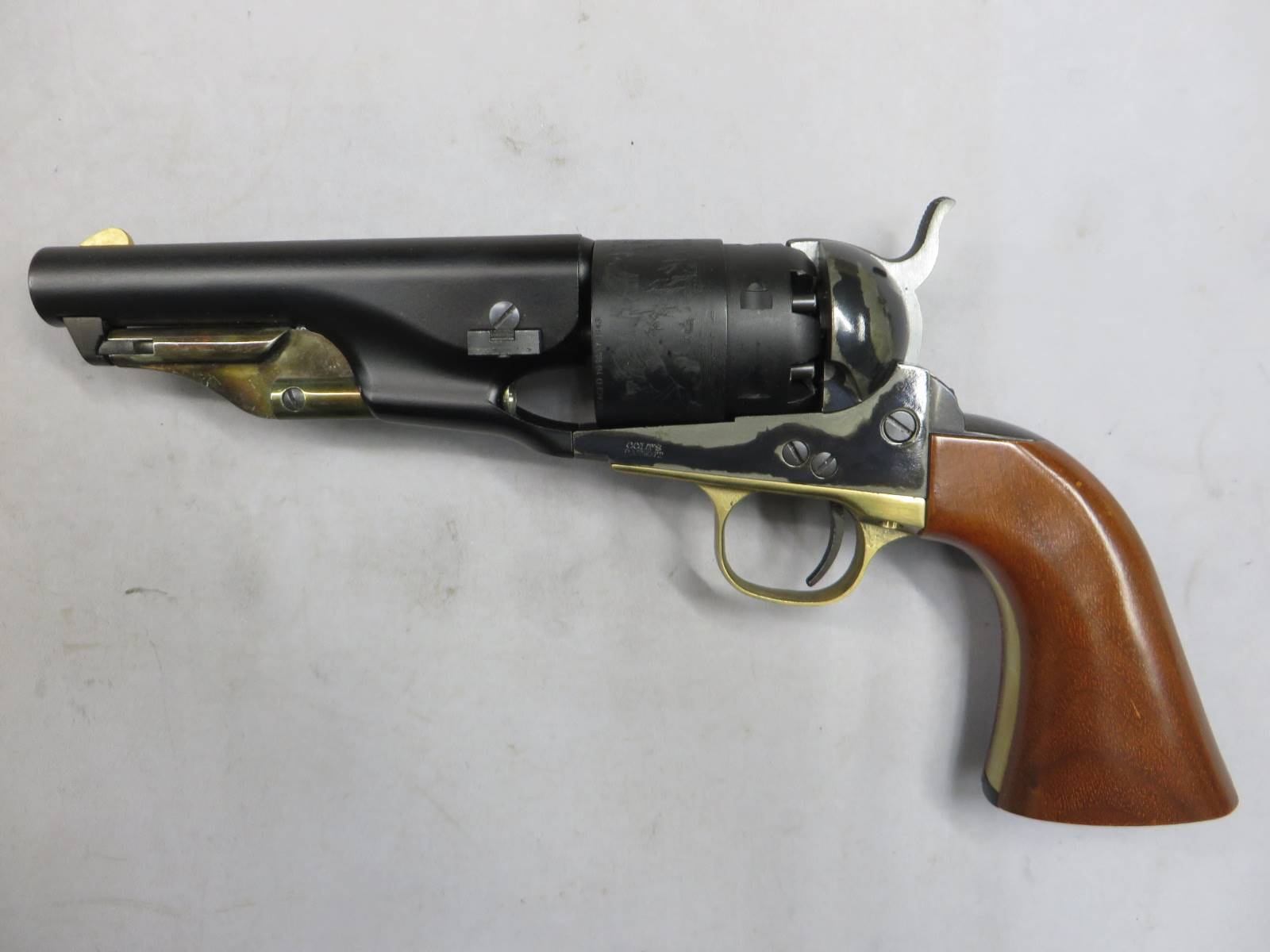 【CAW】コルトM1860 Army ショート バレル モデル・ケースハードン加工　モデルガン