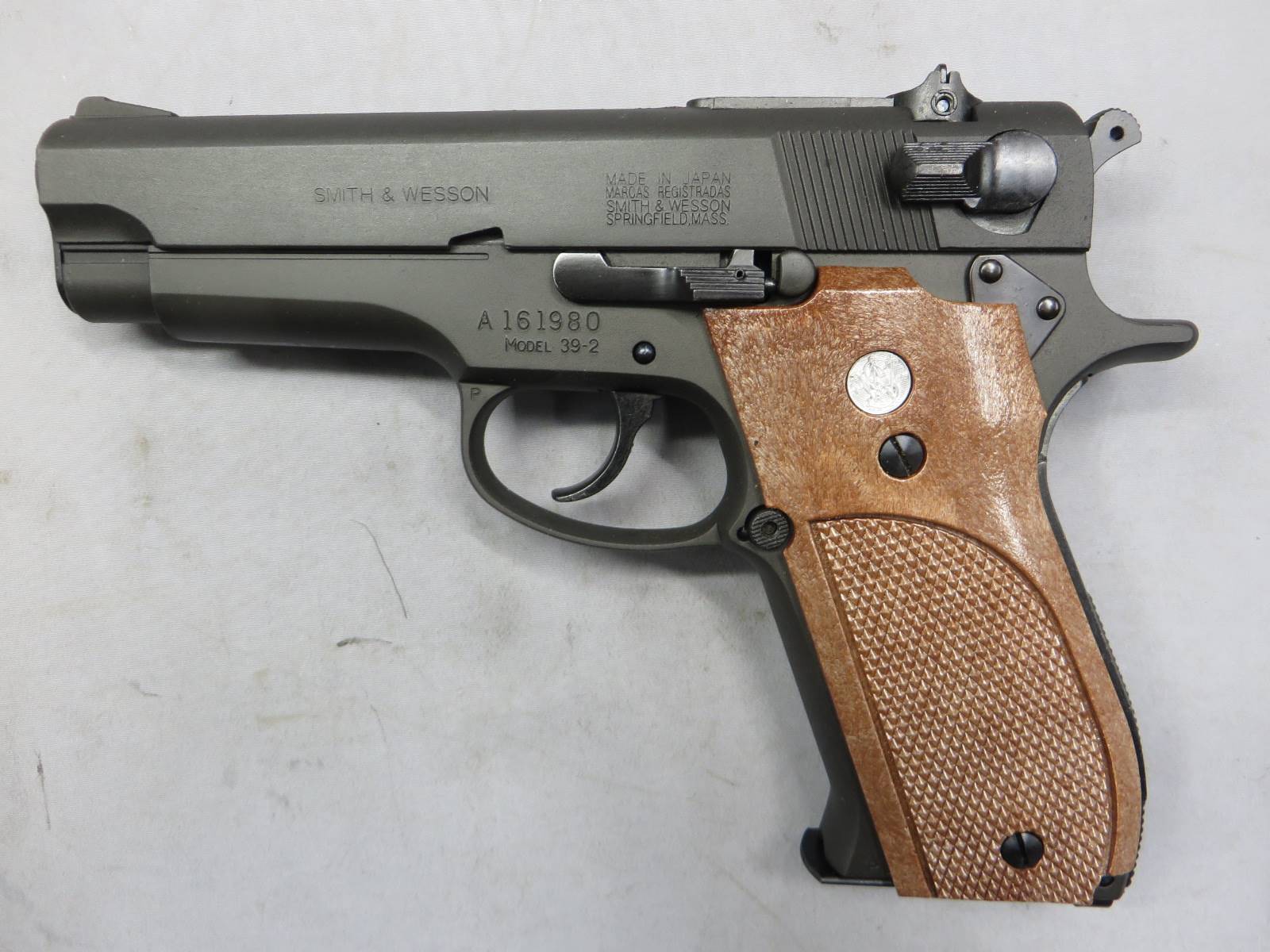 【マルシン】S&W M39 HW 黒染め PFCブローバック　モデルガン