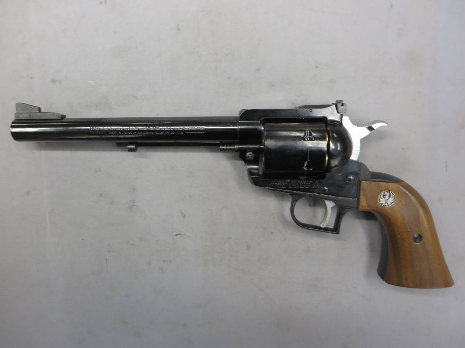 【マルシン】スーパーブラックホーク 7.5in  Wディープブラック 木製グリップ仕様 リアルXカートリッジ