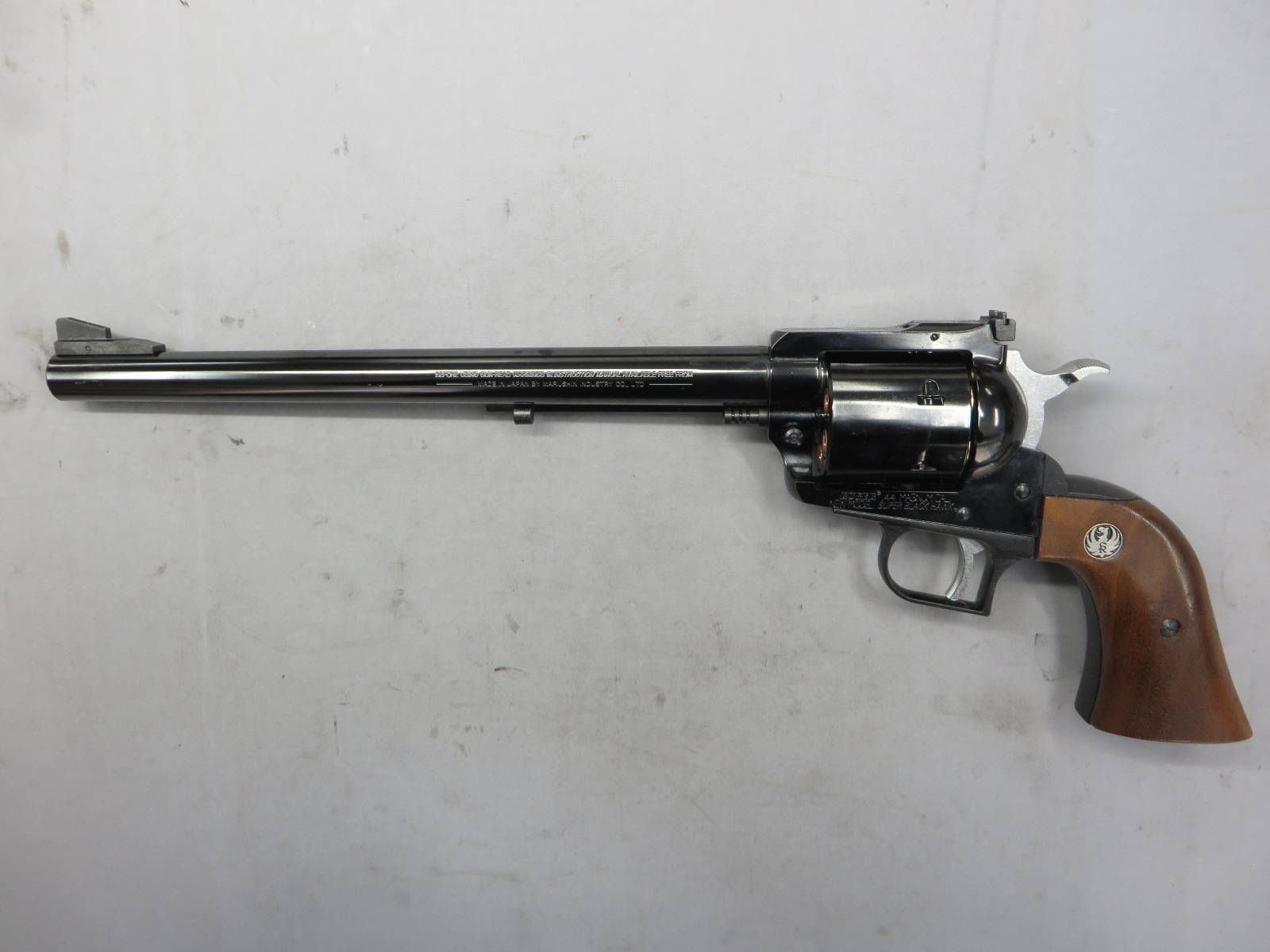 【マルシン】スーパーブラックホーク 10.5in 木製グリップ仕様 WディープブラックABS リアルXカートリッジ