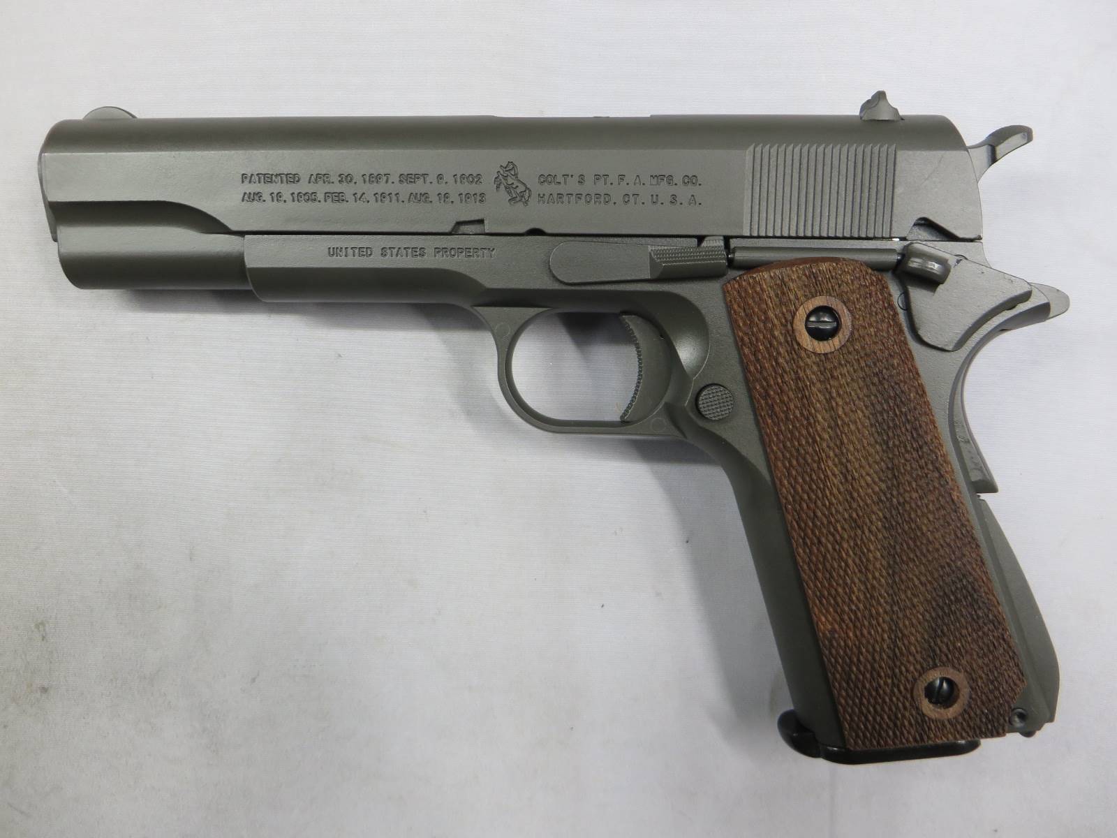 【BATON Airsoft】M1911A1 CO2 GBB　リミテッド　セラコート　リアルウッド