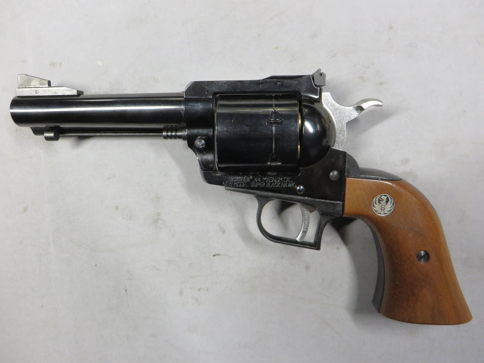 【マルシン】スーパーブラックホーク 4.62in 木製グリップ Wディープブラック リアルXカートリッジ