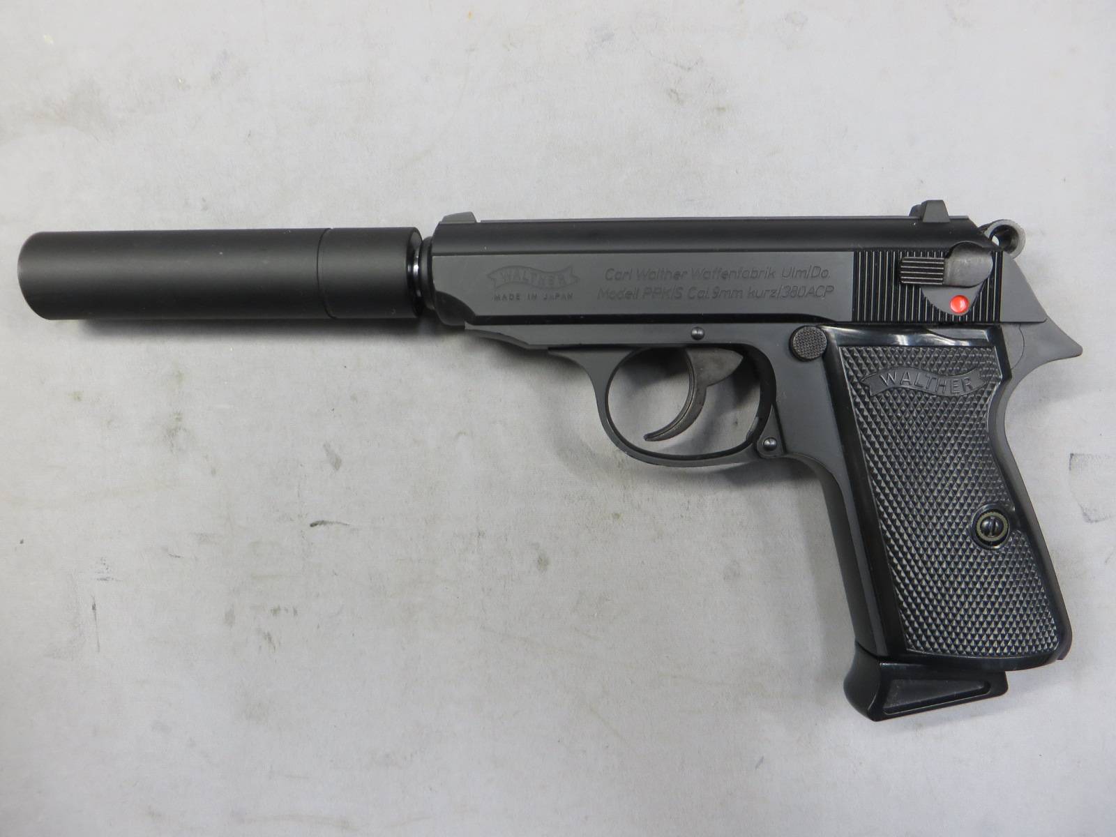 【マルゼン】ワルサー ニューPPK/S ブラック・サイレンサーセット