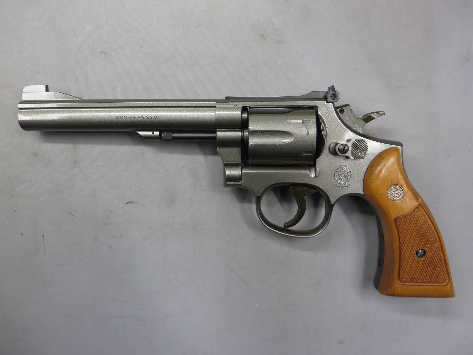 【ハートフォード】S&W M15 コンバットマスターピース 6in アップグレードモデル・木製グリップ モデルガン