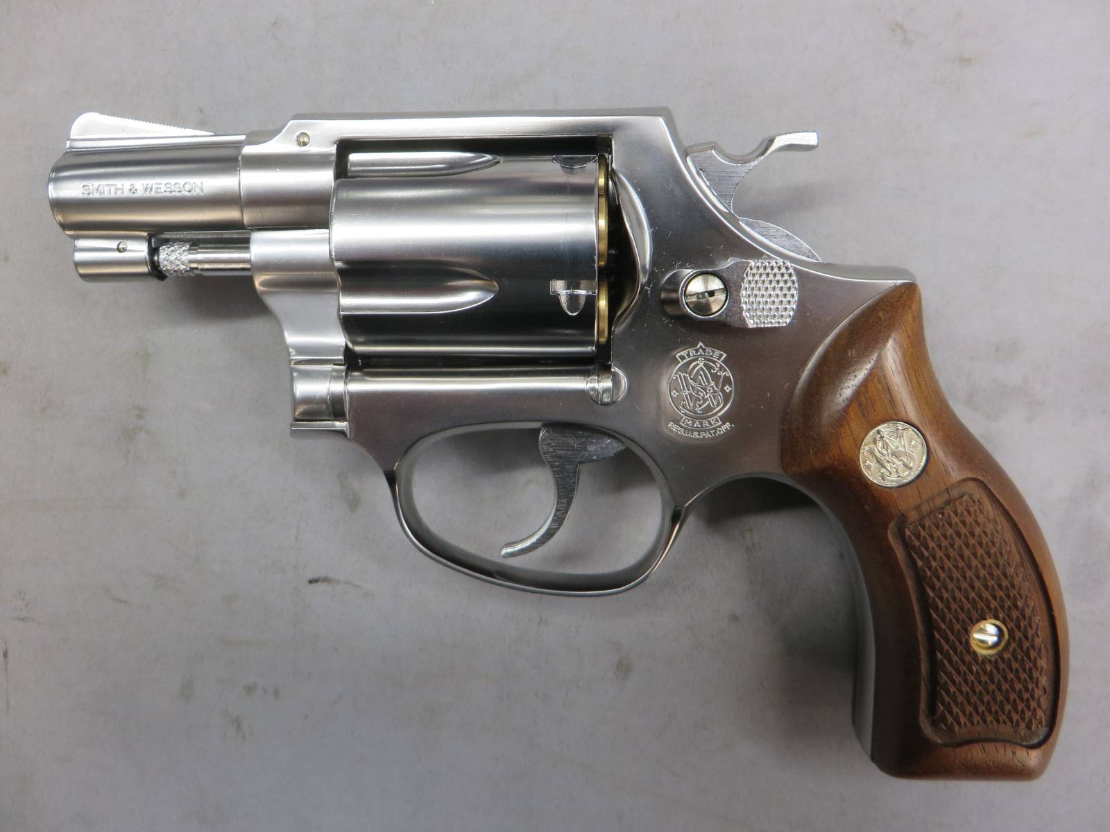 【マルシン】S&W M60 2in シルバーABS 木製サービスグリップ仕様 6ｍｍBB Xカートリッジ