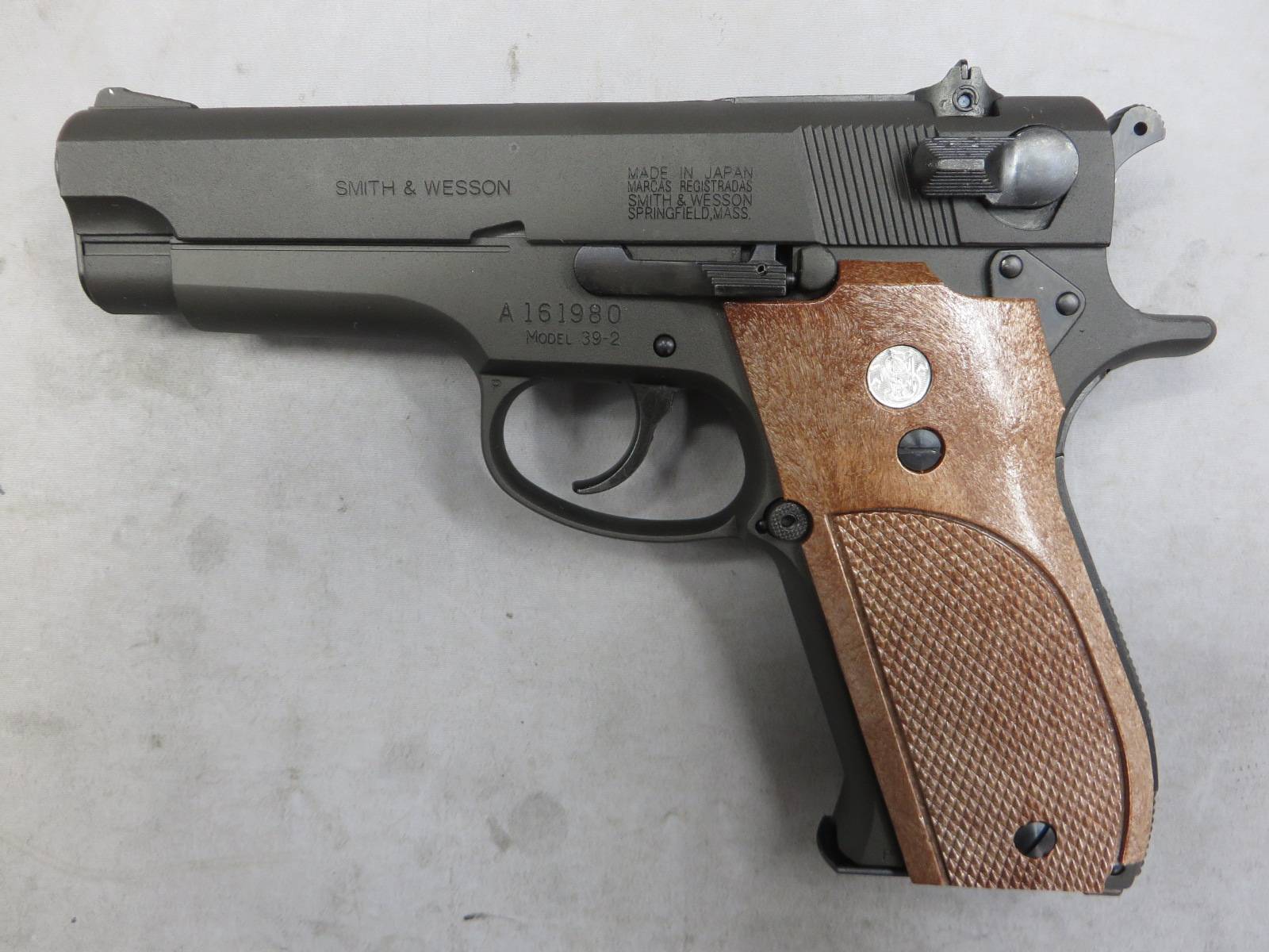 【マルシン】S&W M39 HW 黒染め PFCブローバック　モデルガン