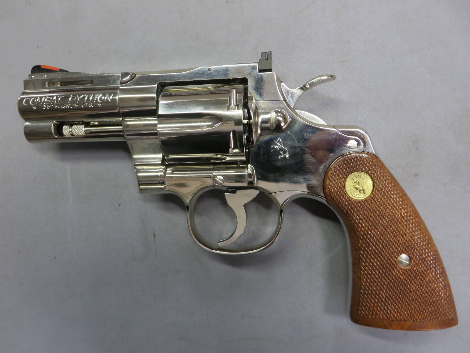 【タナカ】コルトパイソン.357mag 3in ニッケル R-model モデルガン
