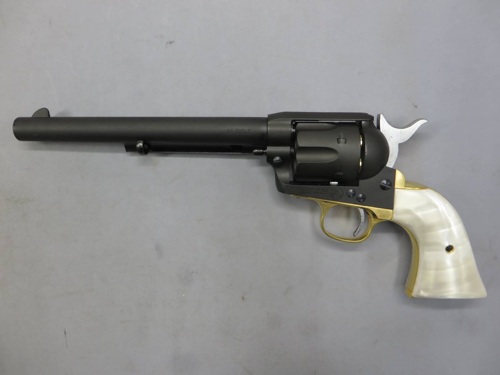 【マルシン】コルトSAA.45 キャバルリー ブラススタイル HW パールプラグリップ Xカートリッジ