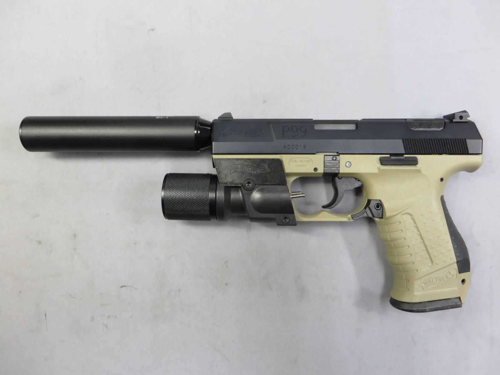 【マルゼン】ワルサーP99 デザートサンド・メタルスライド ムービープロップシリーズ