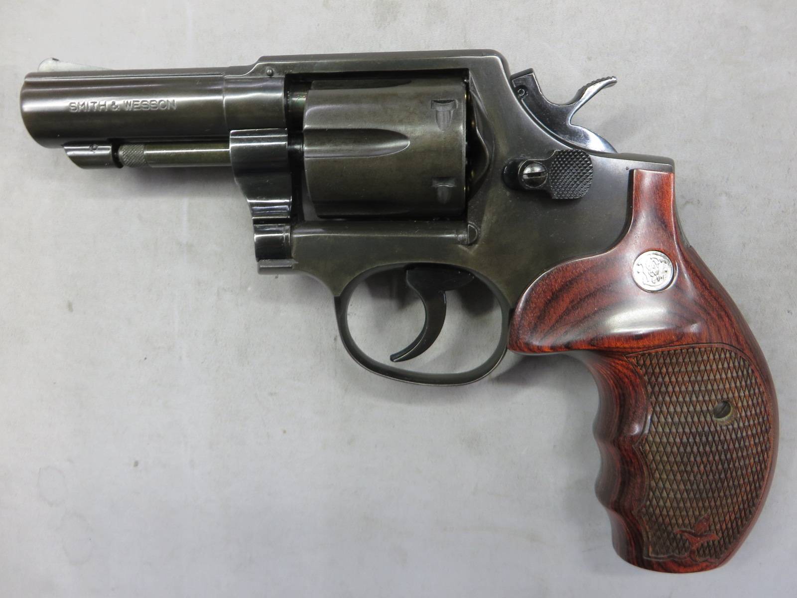 【コクサイ】S&W M10 3in FBIモデル MHW（メガHW）  No439・アルタモント 木製グリップ  モデルガン