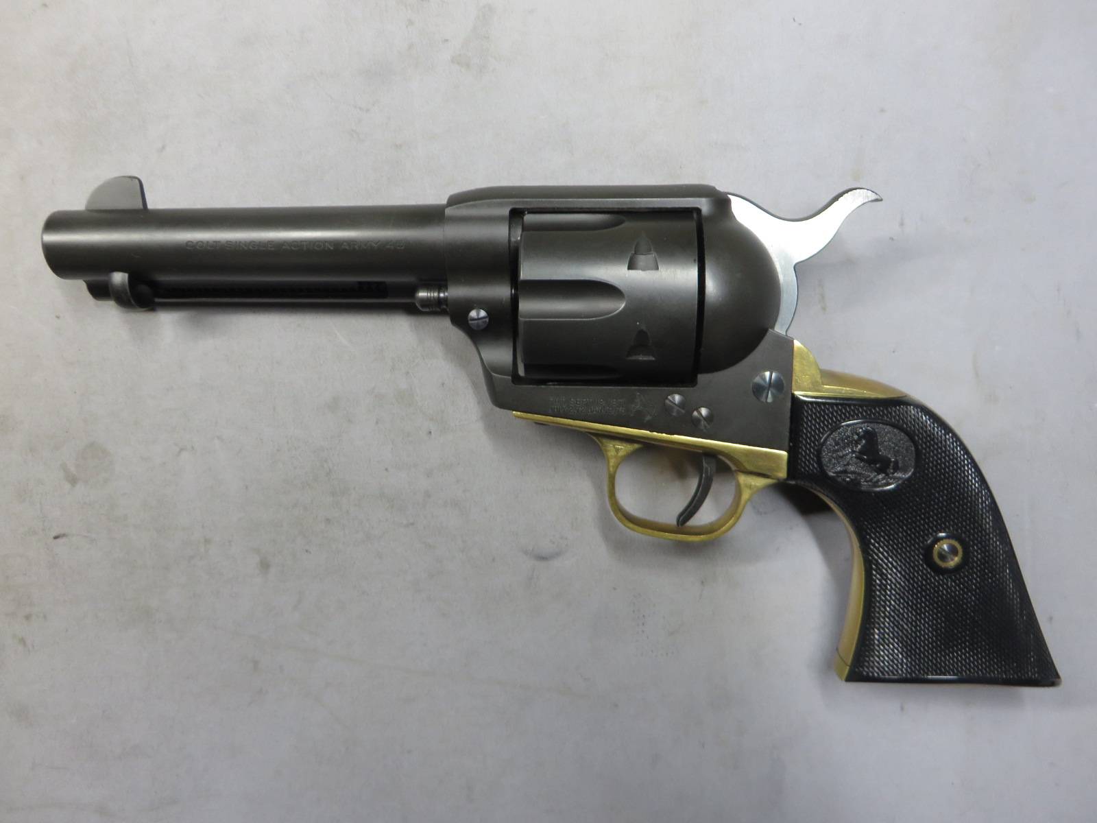 【CAW】コルト SAA.45 2nd シビリアン HW 真鍮製トリガーガード＆バックストラップ　モデルガン
