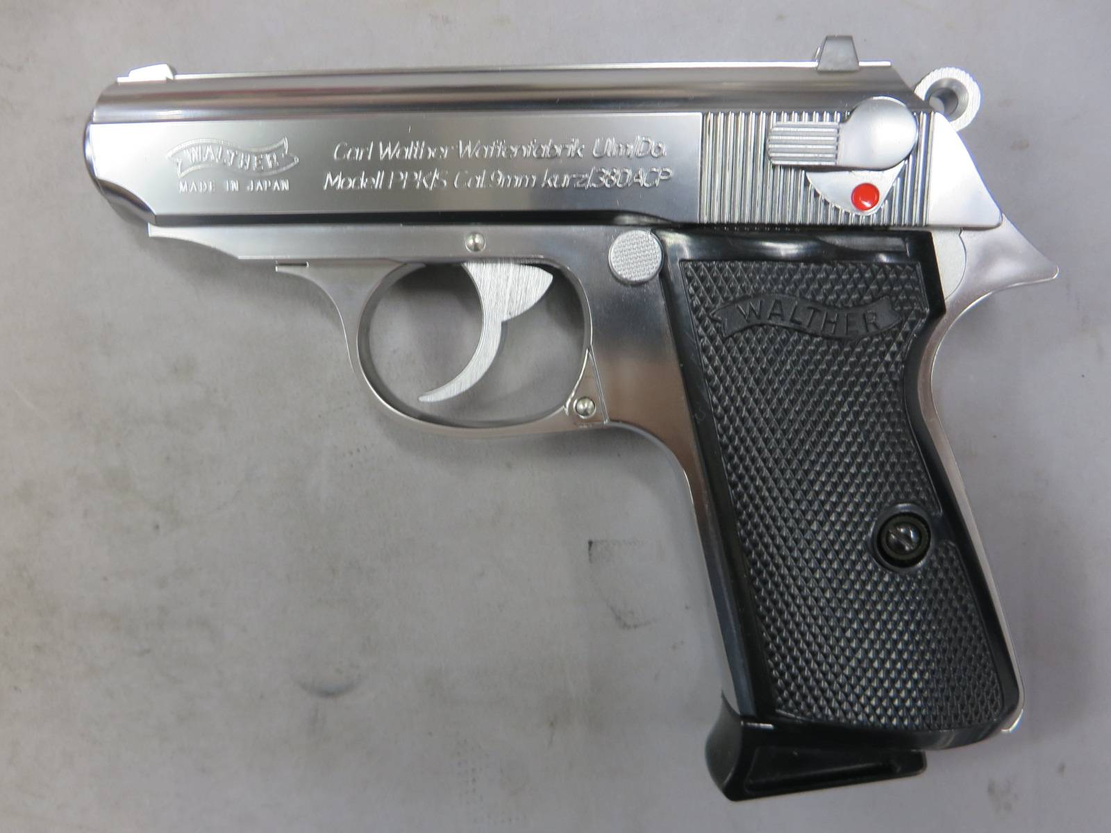 【マルゼン】ワルサー ニューPPK/S ステンレスモデル