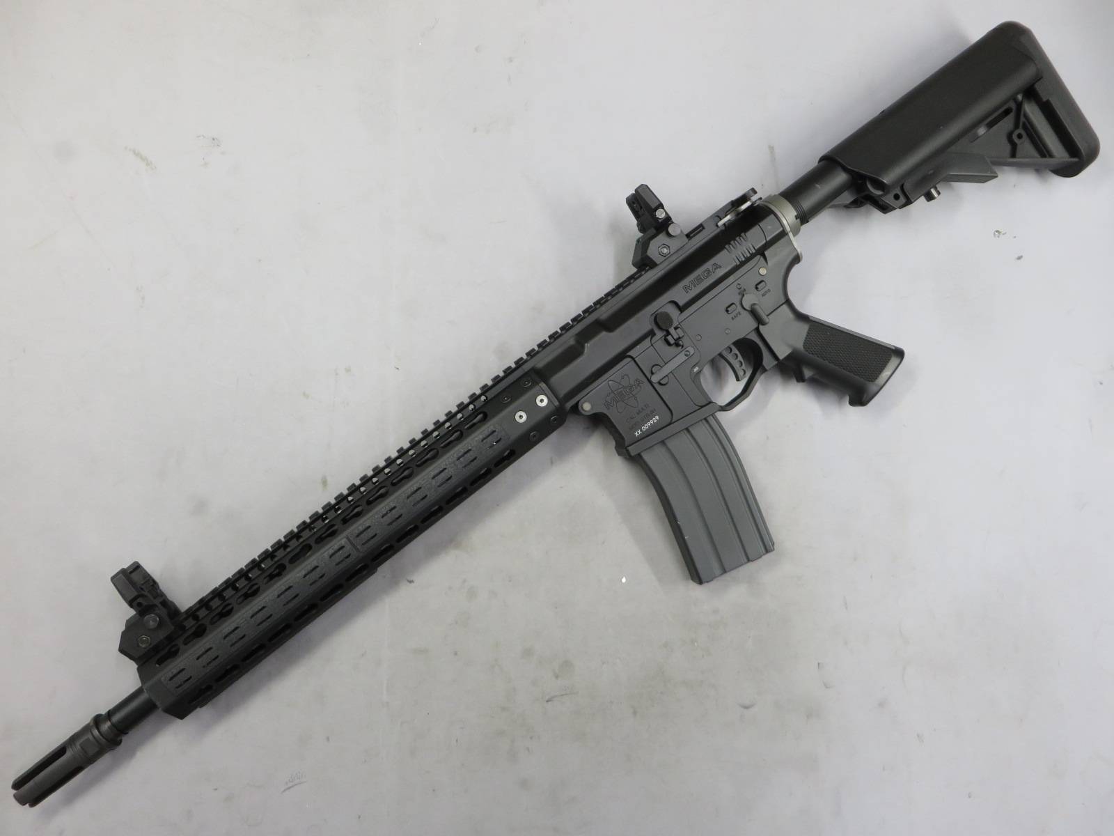 【KSC】PTS MEGA ARMS MKM-AR15・フリップアップ 集光サイト・レイルカバー