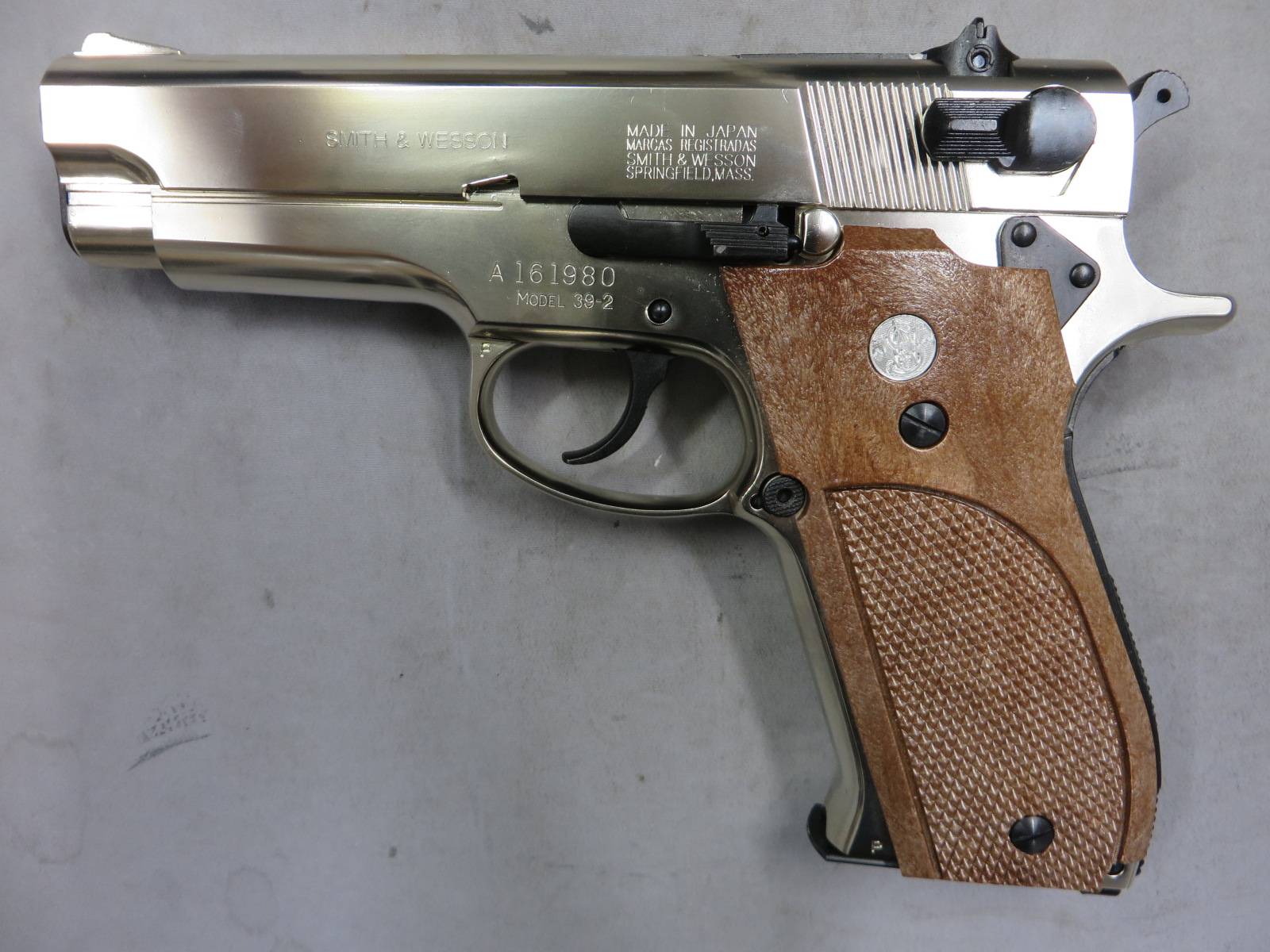 【マルシン】S&W M39 ABS シルバー PFCブローバック　モデルガン