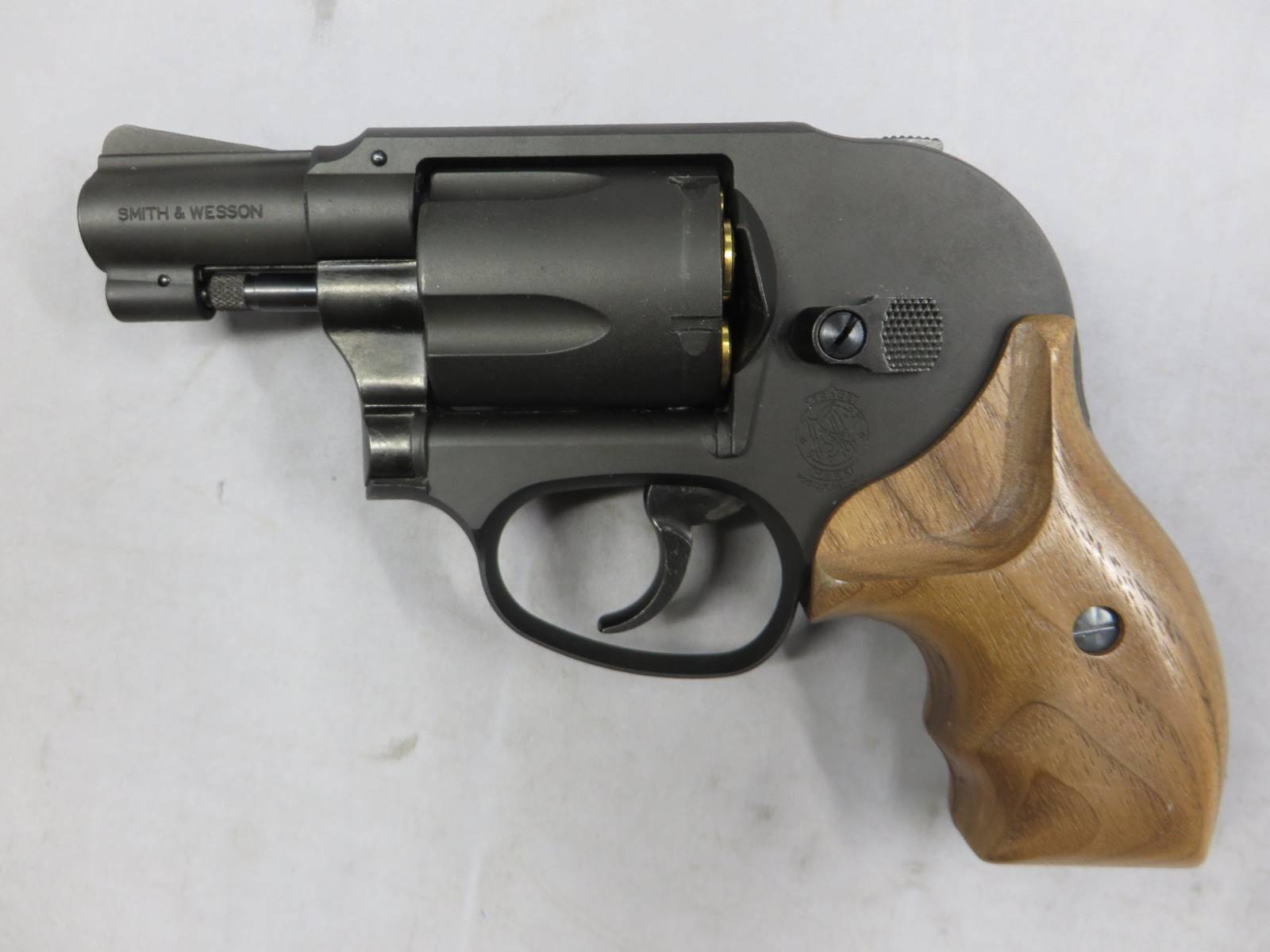 【マルシン】S&W M49 ブラック HW フィンガーチャンネル木製グリップ仕様 Xカートリッジ