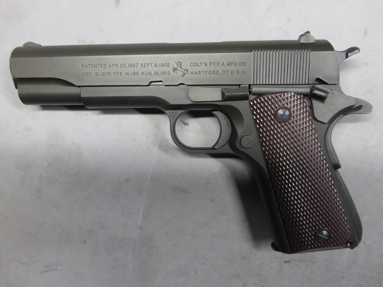 【タニオコバ・Mule】GM-7.5 M1911A1 ミリタリー ブラック トリプルカート仕様  モデルガン