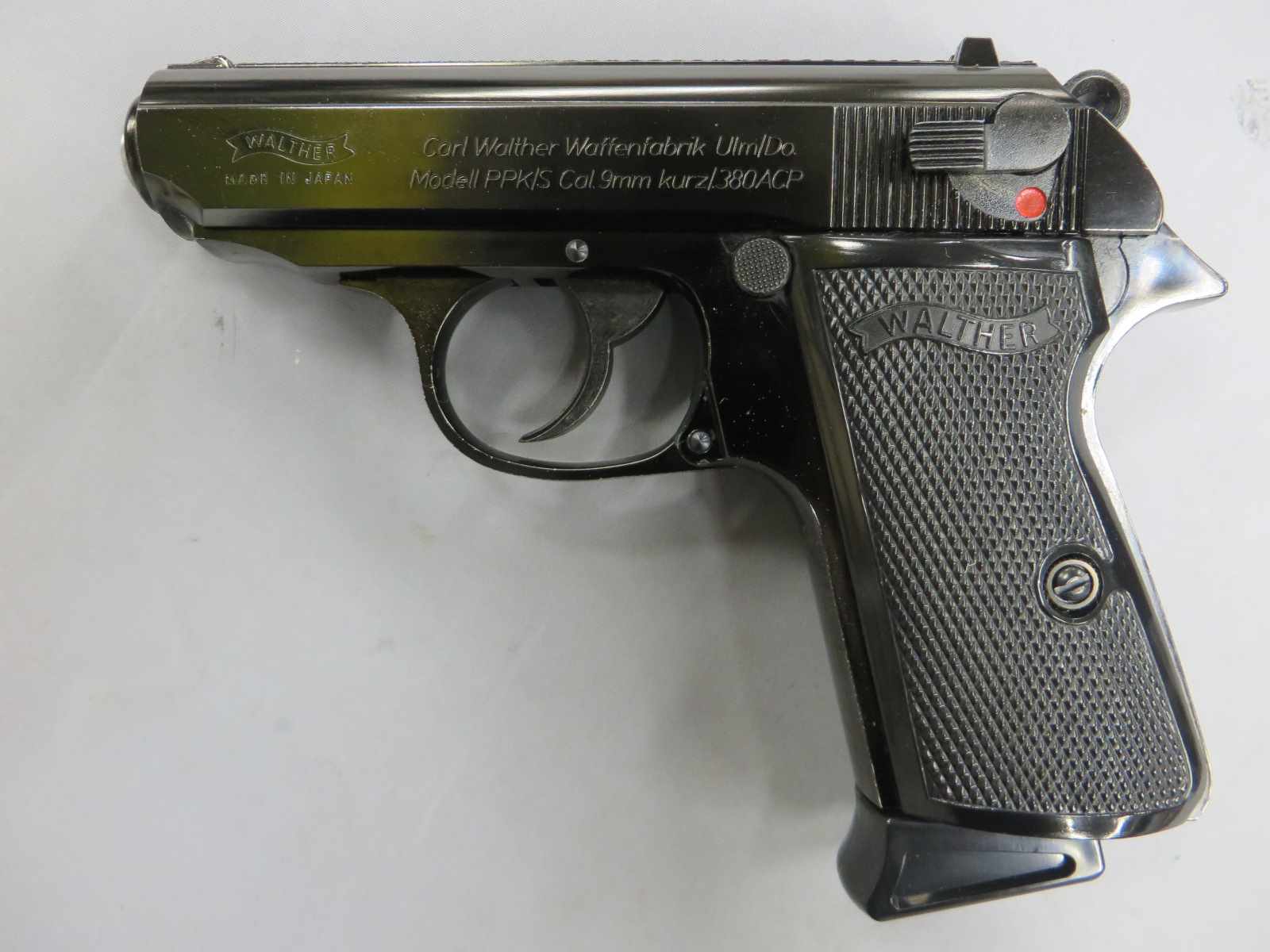 【マルゼン】ワルサー PPK/S カスタムモデル 黒金属表面仕上げ