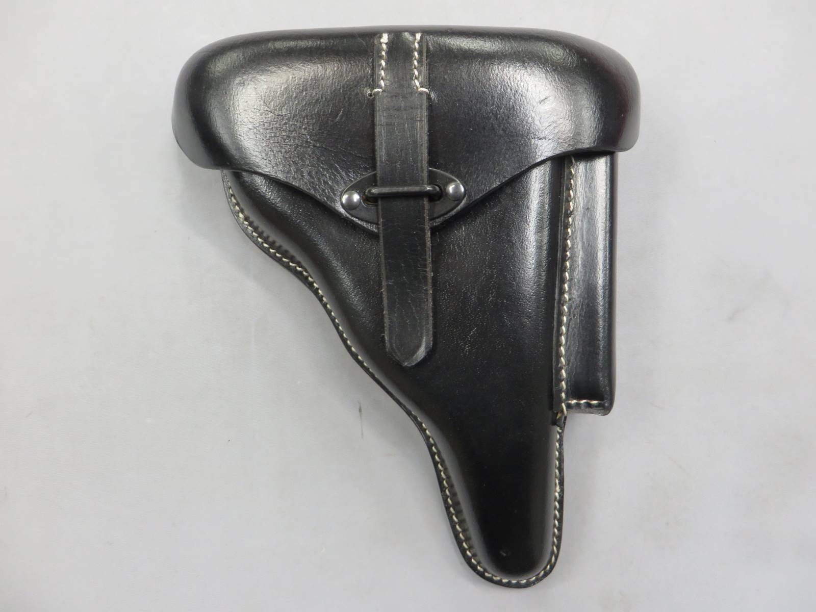 【不明】ワルサーP38 刻印入り ハードシェルタイプ 本革ホルスター・ドイツ製