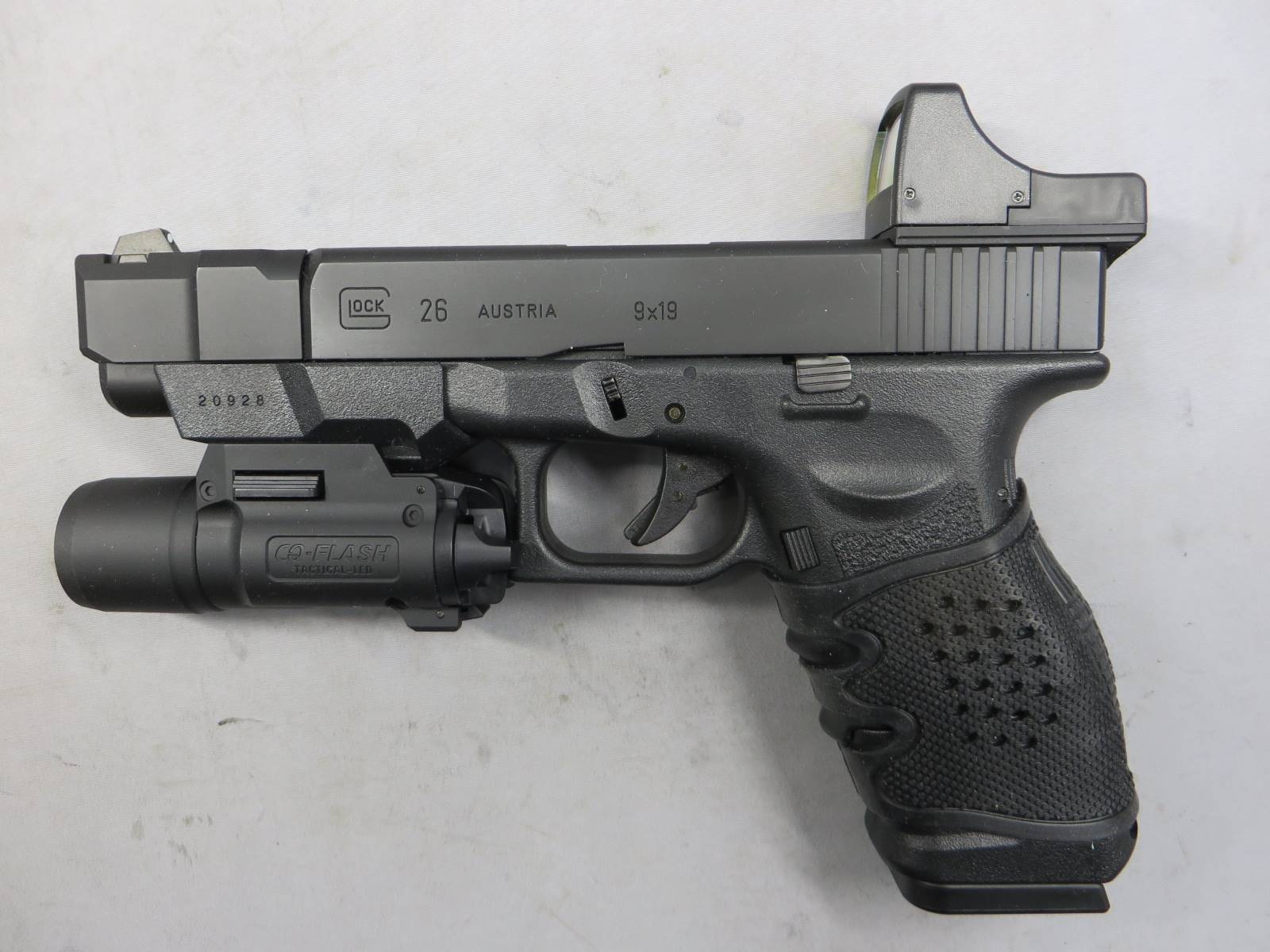 【東京マルイ】グロック26 アドバンス・マイクロプロサイト・CQフラッシュ　G26 Glock26