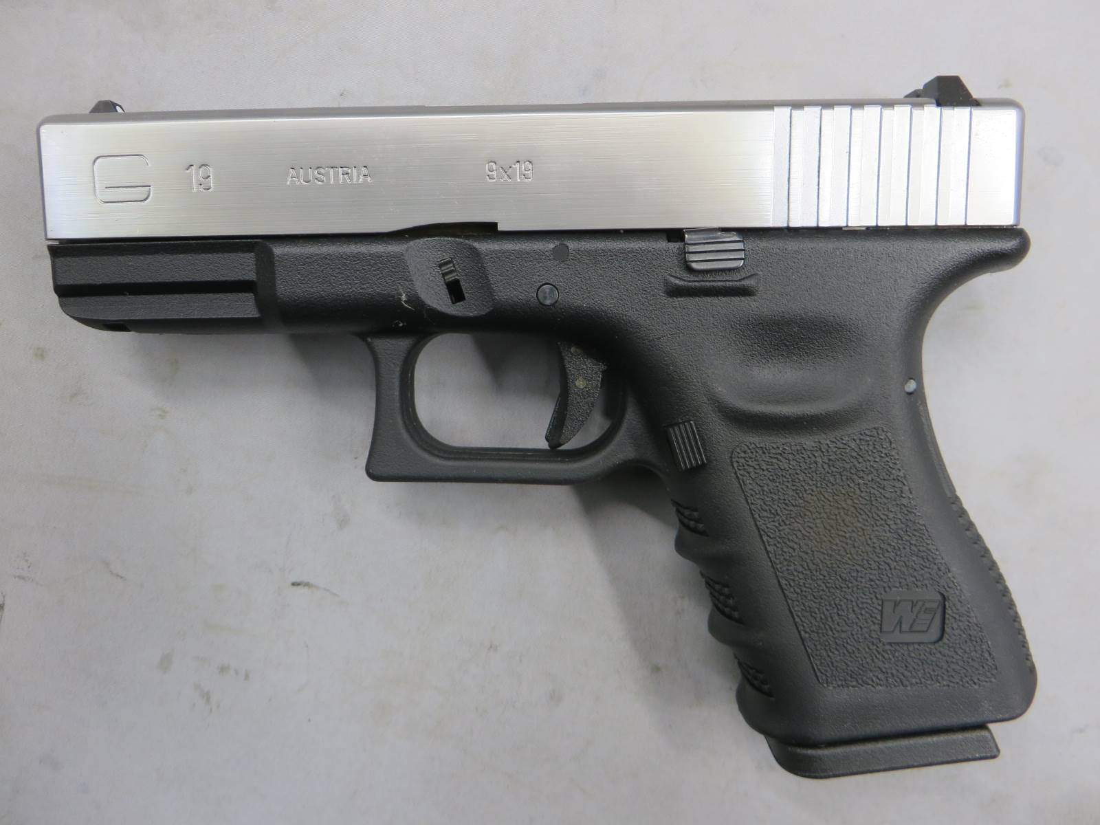 【WE】グロック19 シルバー メタルスライド　G19 Glock19