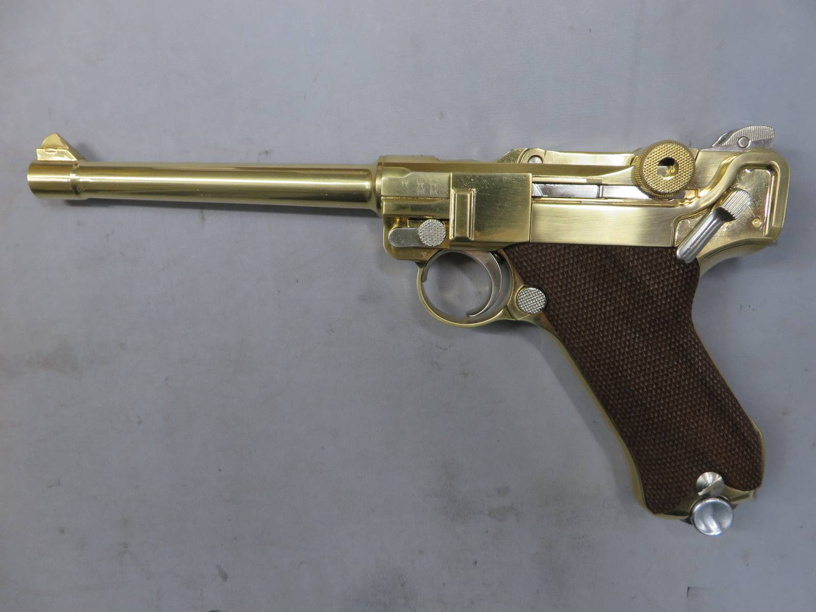 【マルシン】ルガーP08 6in 木製グリップ SMG・金属モデルガン