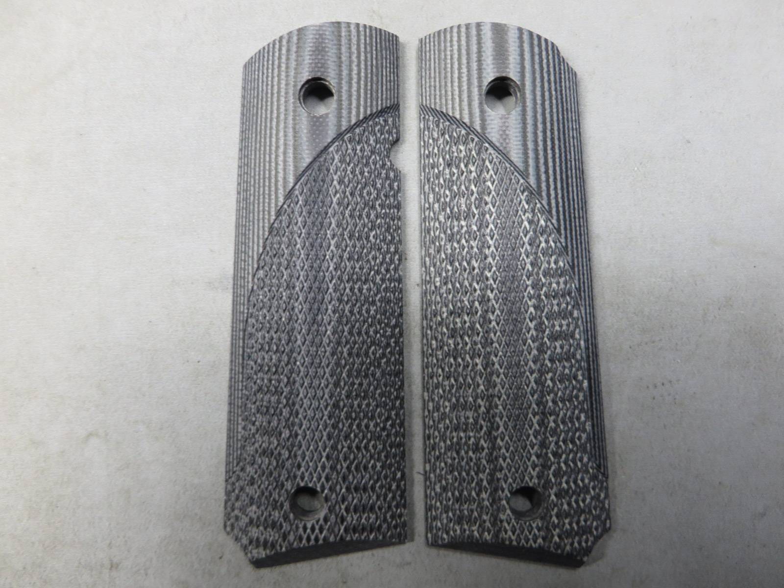 【パックマイヤー】G10タクティカル 1911グリップ 灰黒チェッカー ♯61001