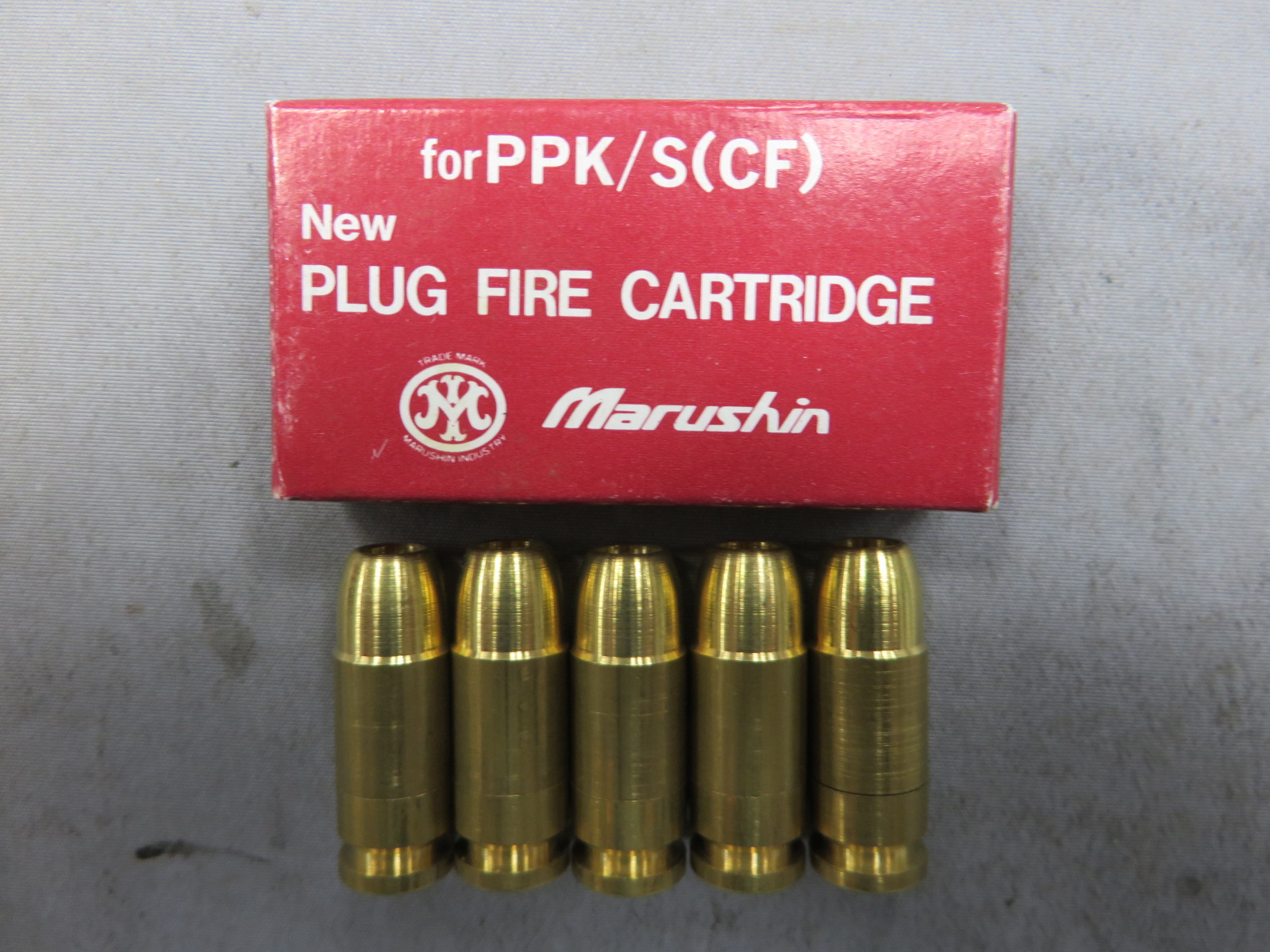 【マルシン】PPK/S(CF) New PLUG FIRE カートリッジ 5発