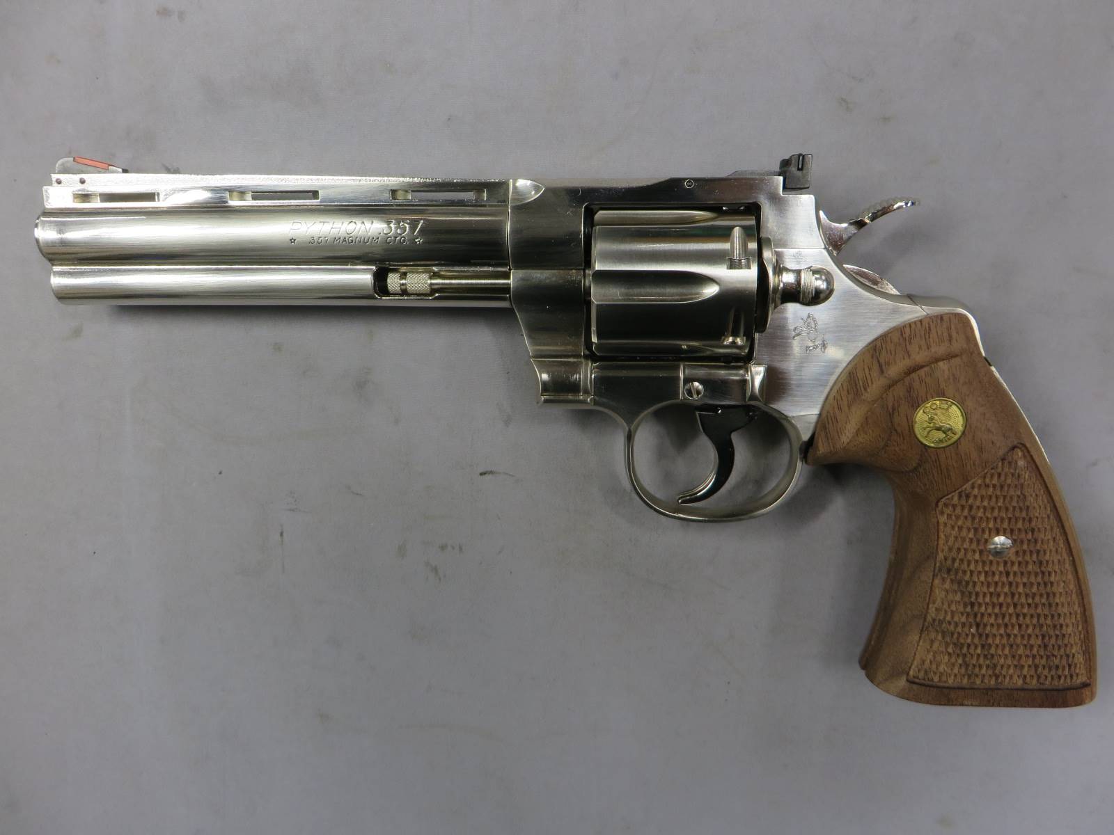 【タナカ】コルトパイソン.357mag 6in ニッケルジュピターフィニッシュ