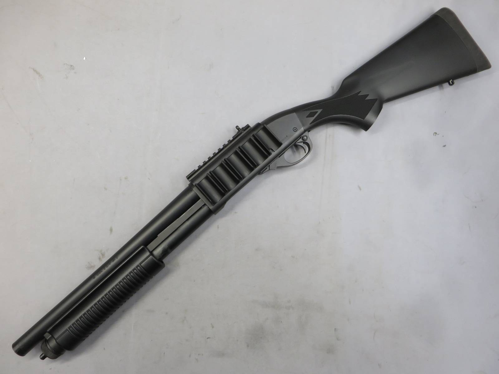【東京マルイ】M870 タクティカル・ショートバレル カスタム・シェルホルダー・CYMAシェル6発