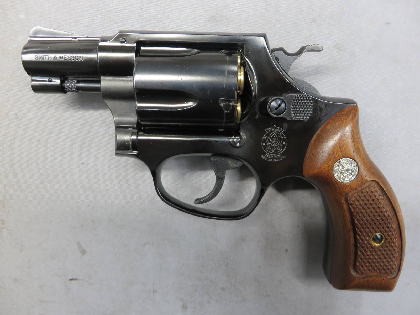 【マルシン】S&W M36 2in Wディープブラック 木製サービスグリップ 6ｍｍBB リアルXカート