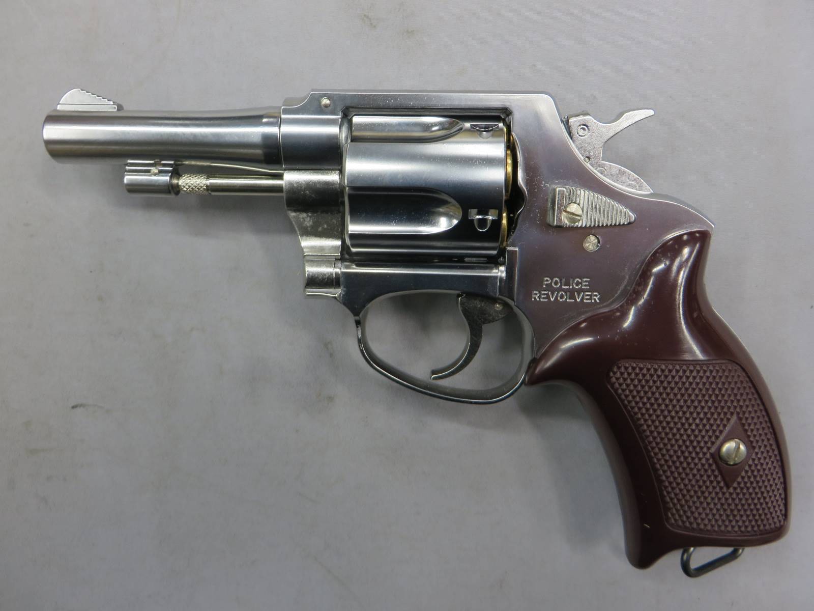 【マルシン】ポリスリボルバー 6ｍｍBB 3in シルバー Xカートリッジ