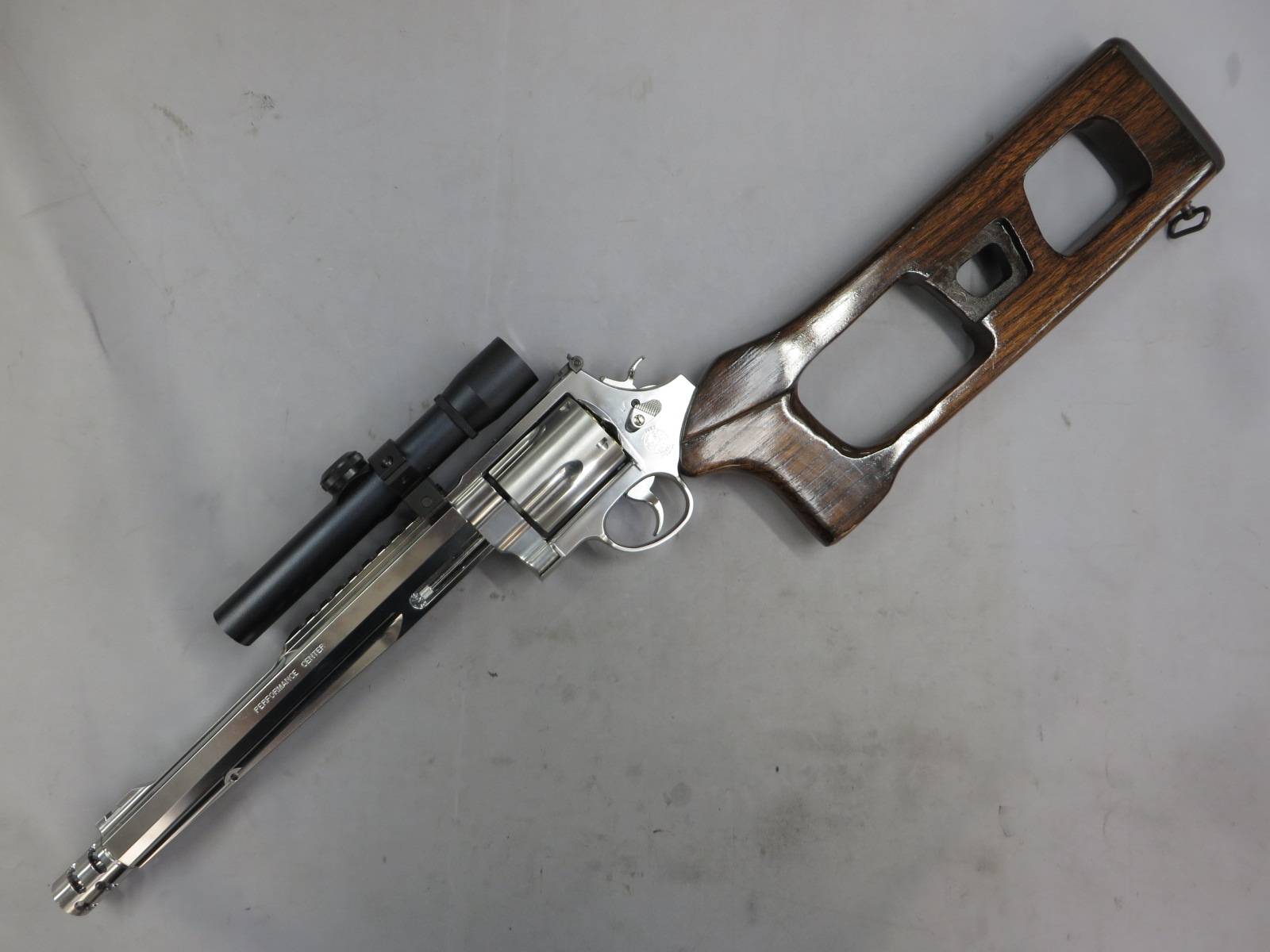 【タナカ】S&W M500・スコープ・木製ストック