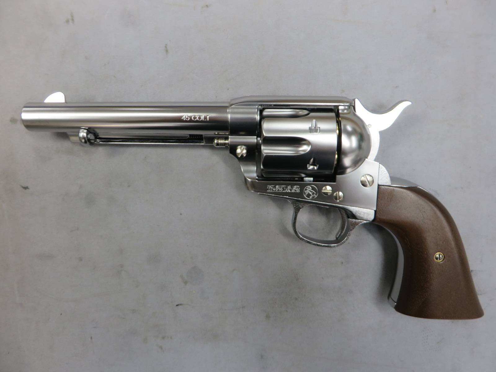 【マルシン】コルトSAA.45 アーティラリー シルバー ABS 木製グリップ仕様 Xカートリッジ