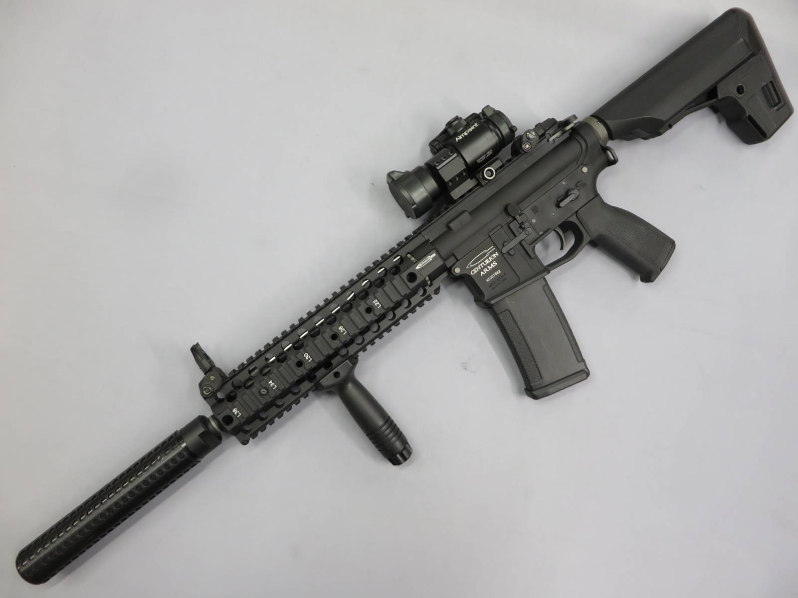 【KSC】センチュリオンCM4 ERG / ダットサイト・フォアグリップ・バッテリー・充電器・ガンケース リコイル電動ガン