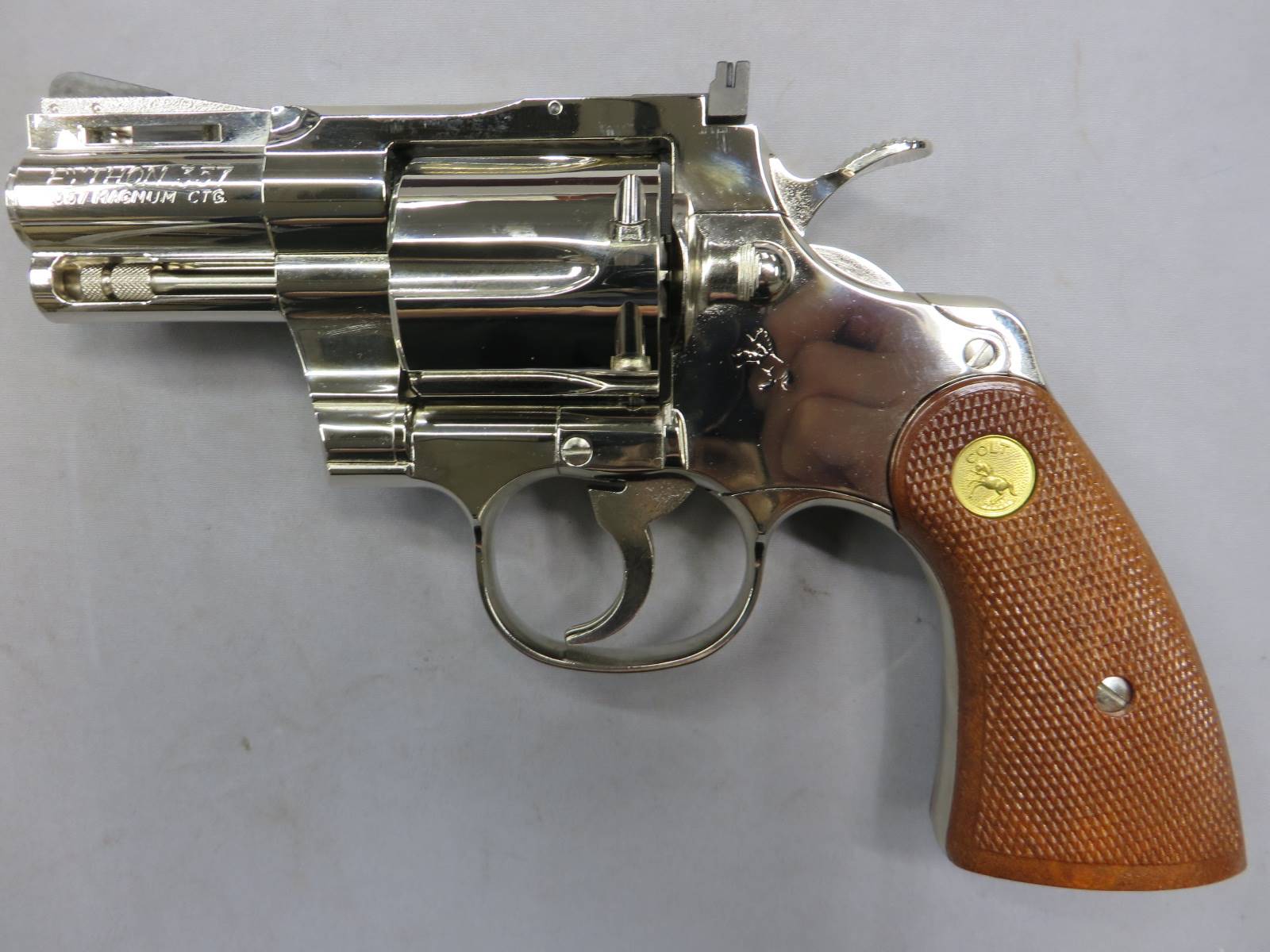 【タナカ】コルトパイソン.357mag 2.5in ニッケル R-model 　モデルガン